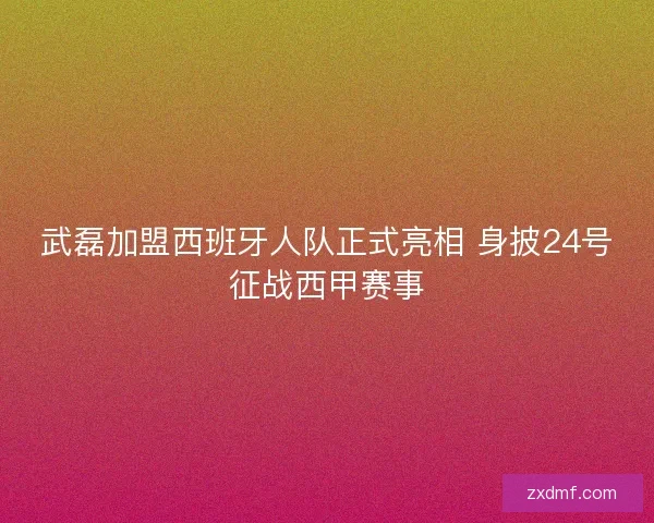 武磊加盟西班牙人队正式亮相 身披24号征战西甲赛事 武磊加盟西班牙人队正式亮相 身披24号征战西甲赛事