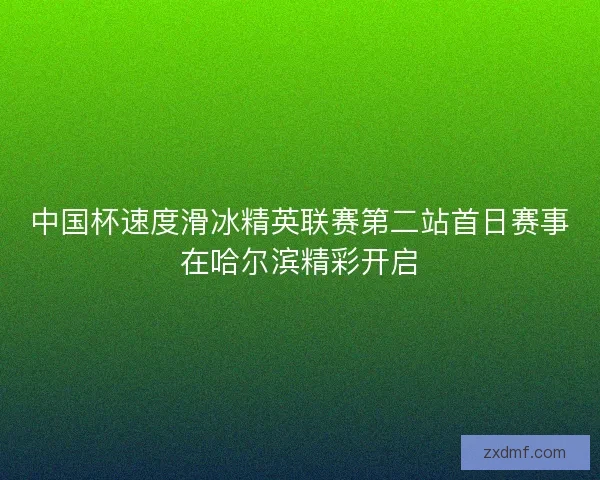 中国杯速度滑冰精英联赛第二站首日赛事在哈尔滨精彩开启 中国杯速度滑冰精英联赛第二站首日赛事在哈尔滨精彩开启